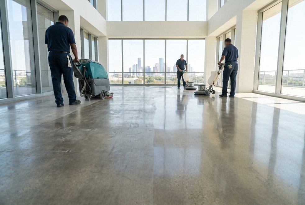 Why Floor Stripping and Waxing Matters for Commercial Buildings in Houston